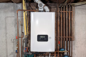 tankless water heater in action
